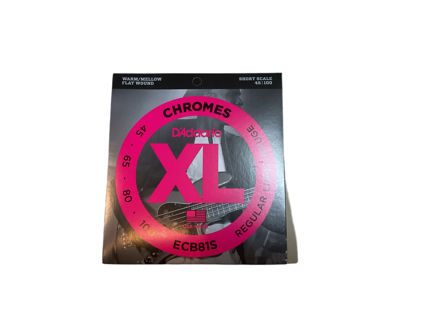 45-100 D’Addario Bass Chrome Light Short Scale ECB81S