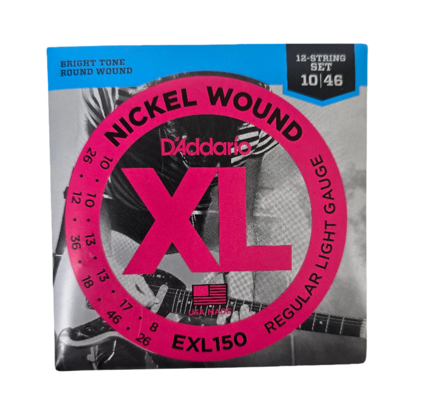 10-46 D'Addario XL Nickel 12-String EXL150