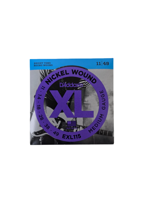 11-49 D'Addario Electric Nickel Wound XL Medium EXL115