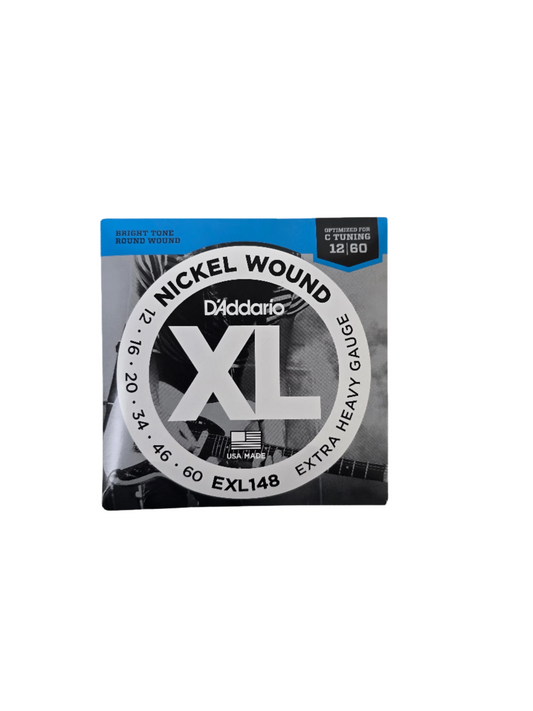 12-60 D'Addario XL Extra Heavy Optimized C Tuning EXL148