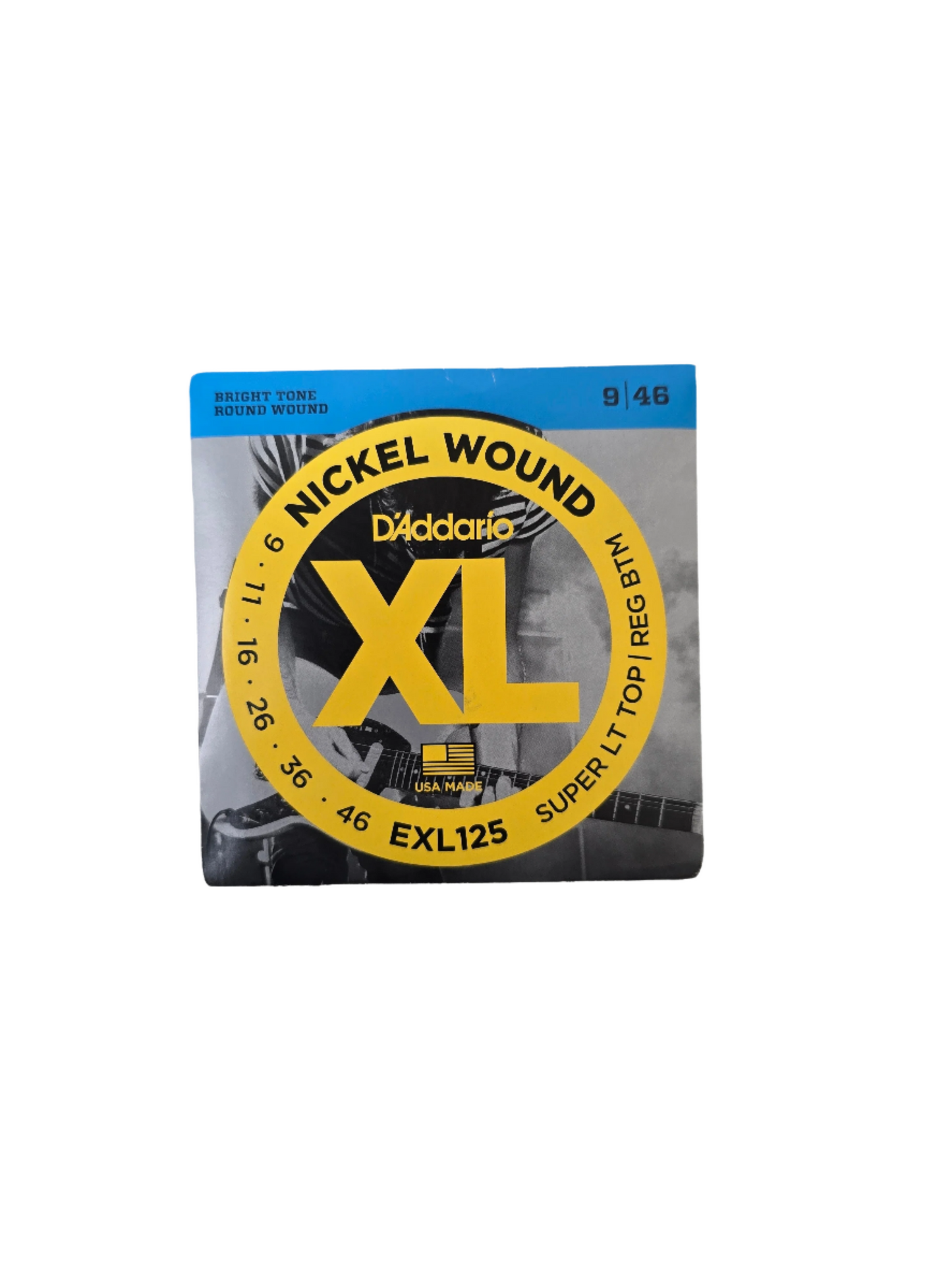 9-46 D'Addario Electric Nickel Wound XL Super Light Top/Regular Bottom EXL125