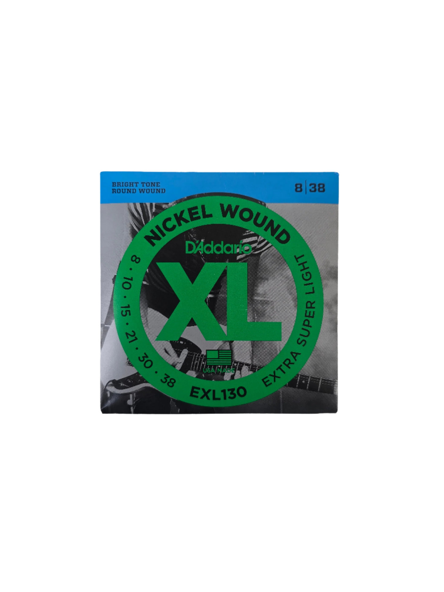 8-38 D'Addario Electric Nickel Wound XL Extra Super Light EXL130