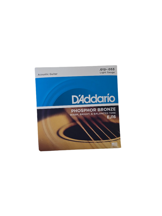 12-53 D'Addario Acoustic Phosphor Bronze Light EJ16