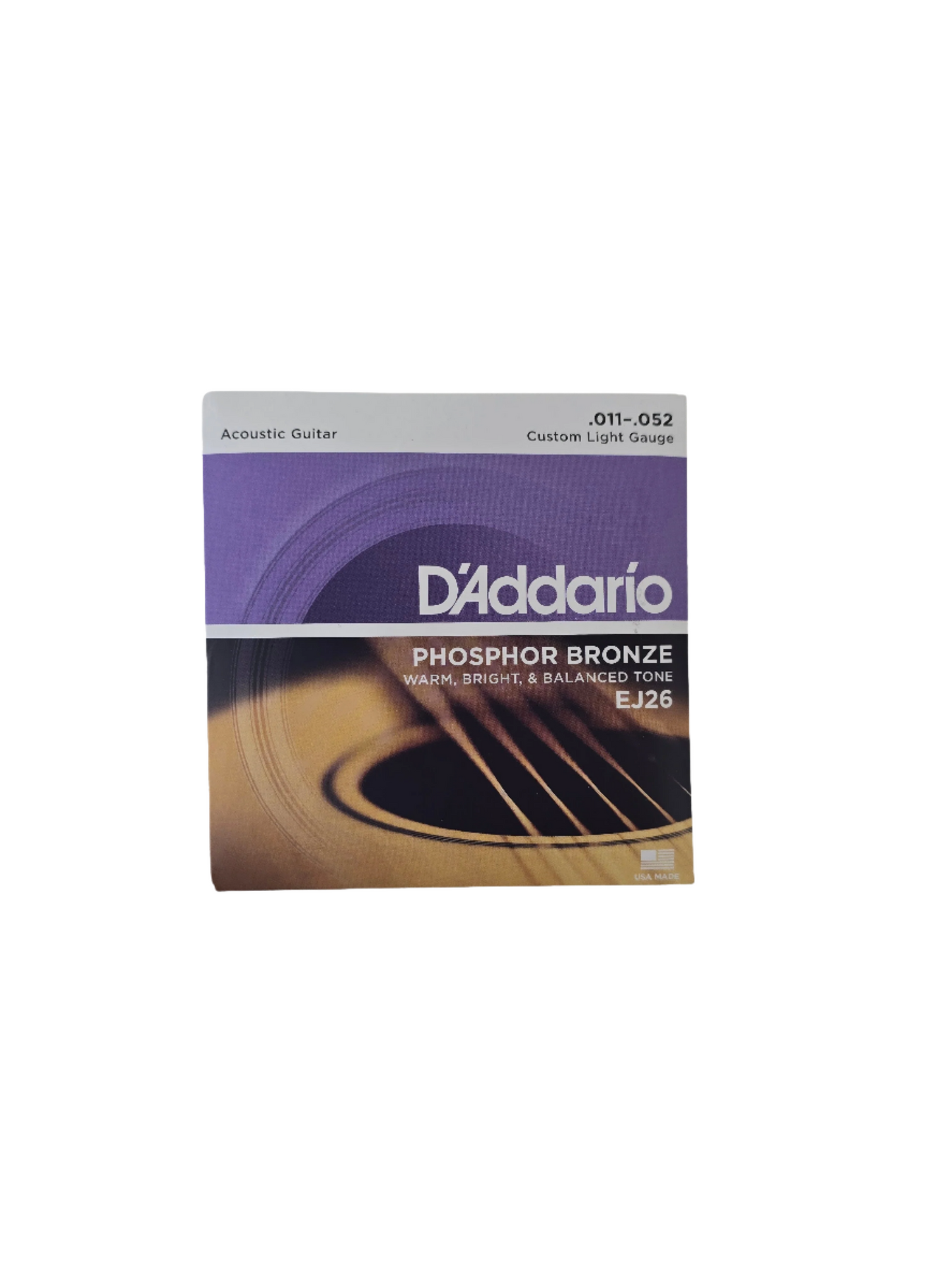 11-52 D'Addario Acoustic Phosphor Bronze Custom Light EJ26