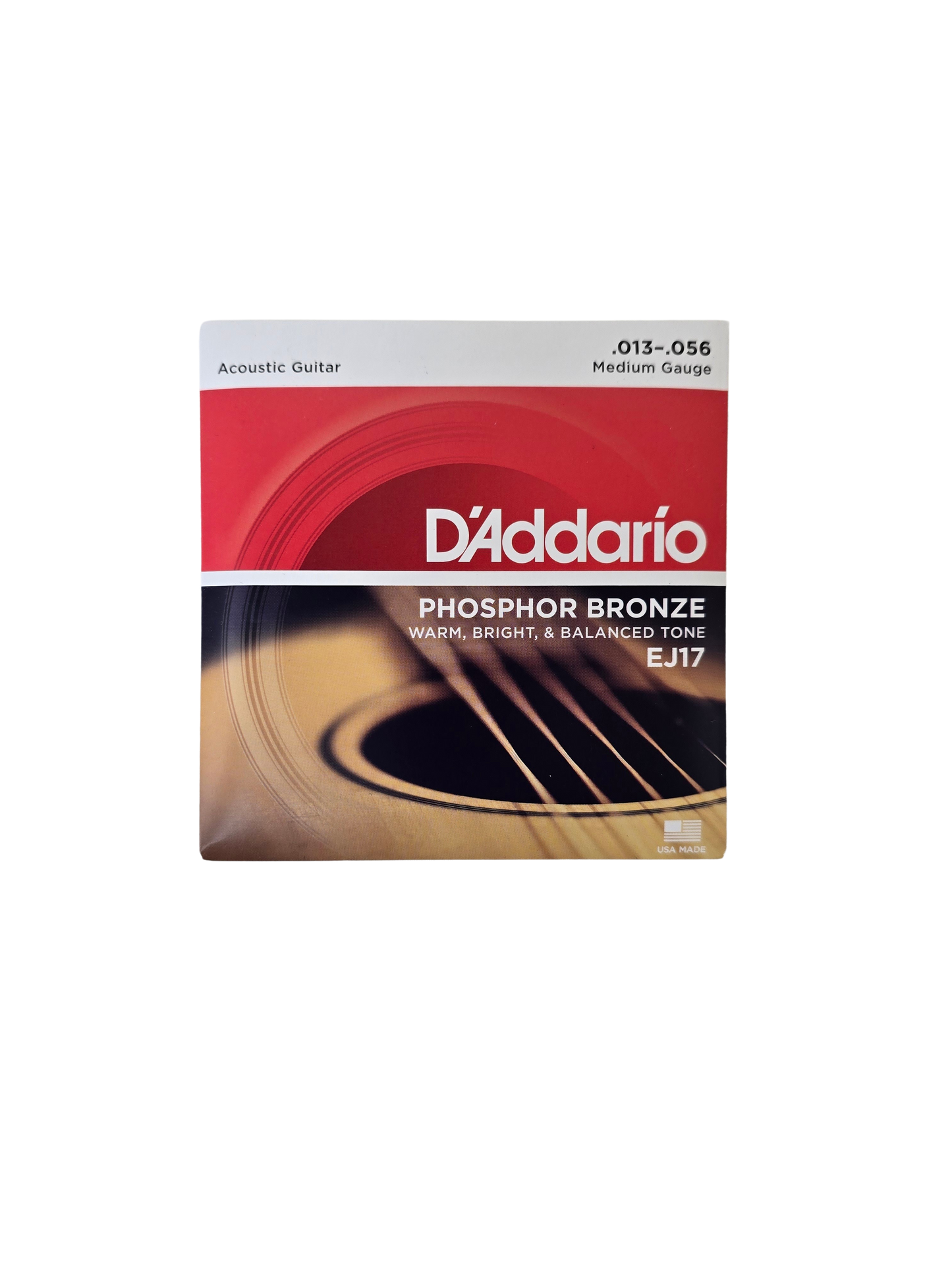 13-56 D'Addario Medium Acoustic Guitar Strings  EJ17