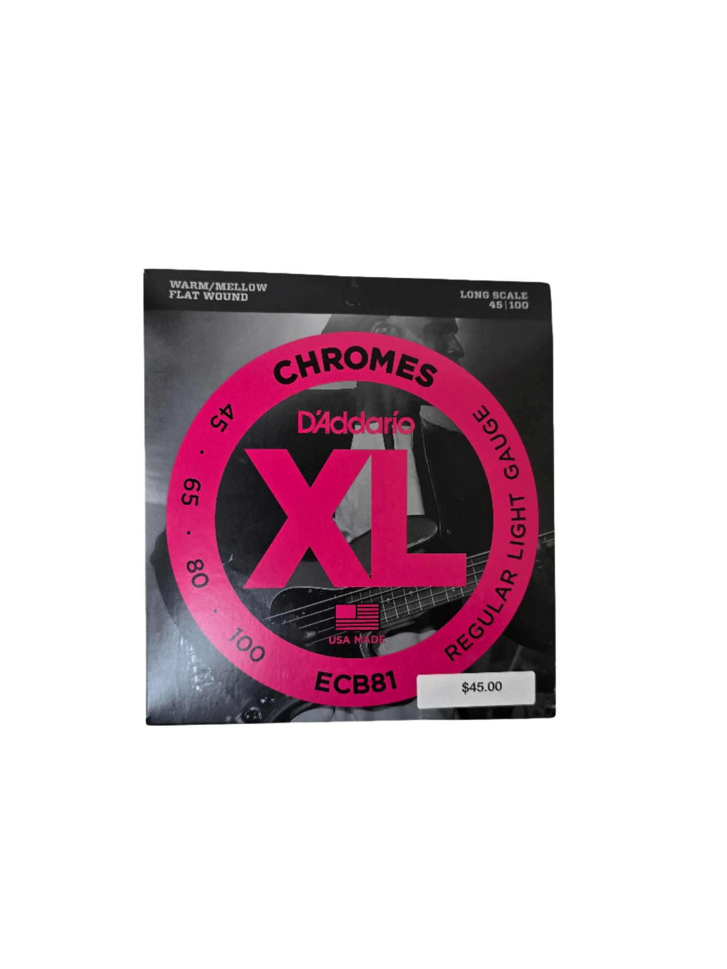 45-100 D'Addario Bass Chrome Light Long Scale ECB81