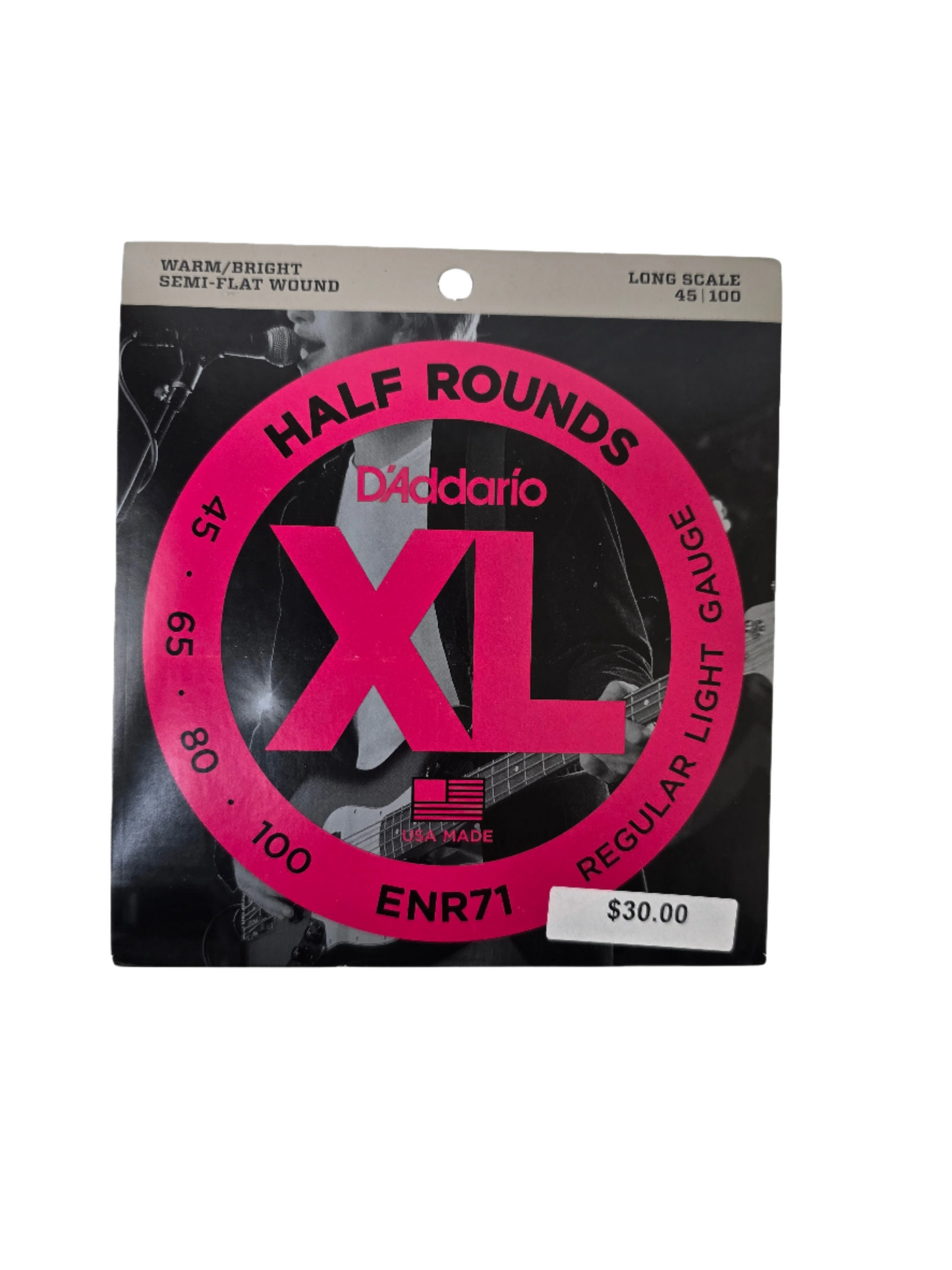 45-100 D'Addario Half Round Light Long Scale ENR71