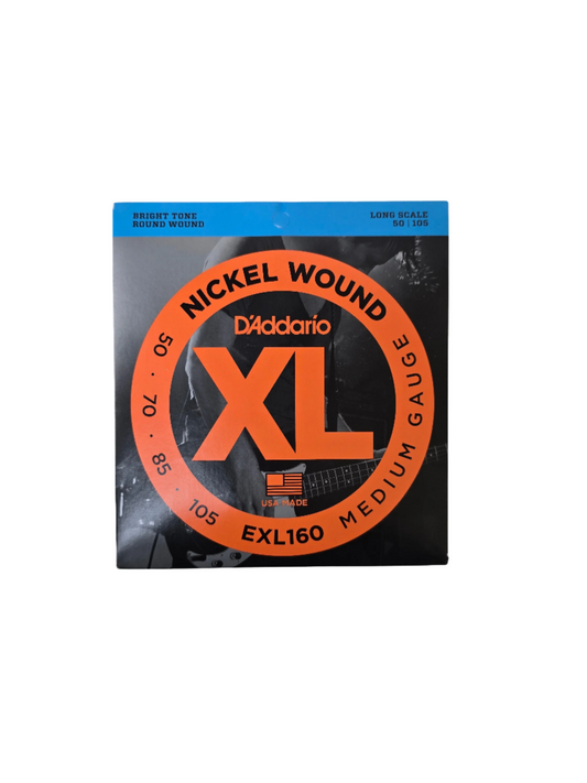 50-105 D'Addario Bass XL Long Scale EXL160