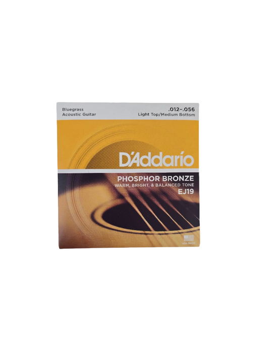 12-56 D'Addario Bluegrass Acoustic Phosphor Bronze Light Top/Medium Bottom EJ19