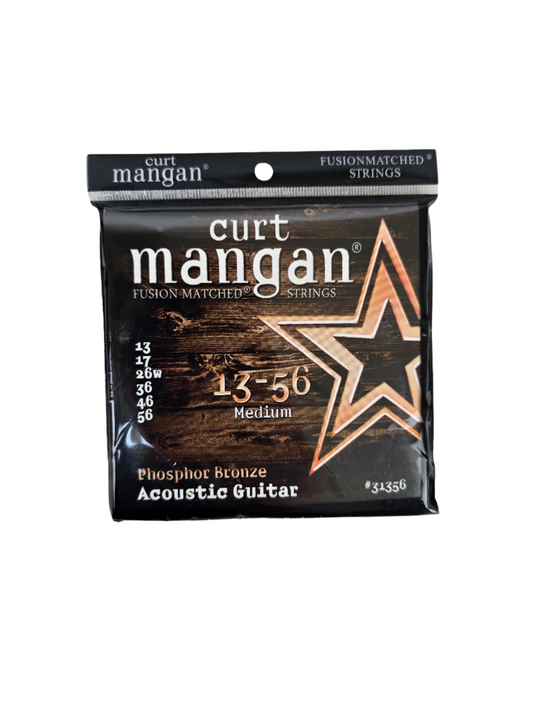 13-56 Curt Mangan Acoustic Medium Phosphor Bronze 31356