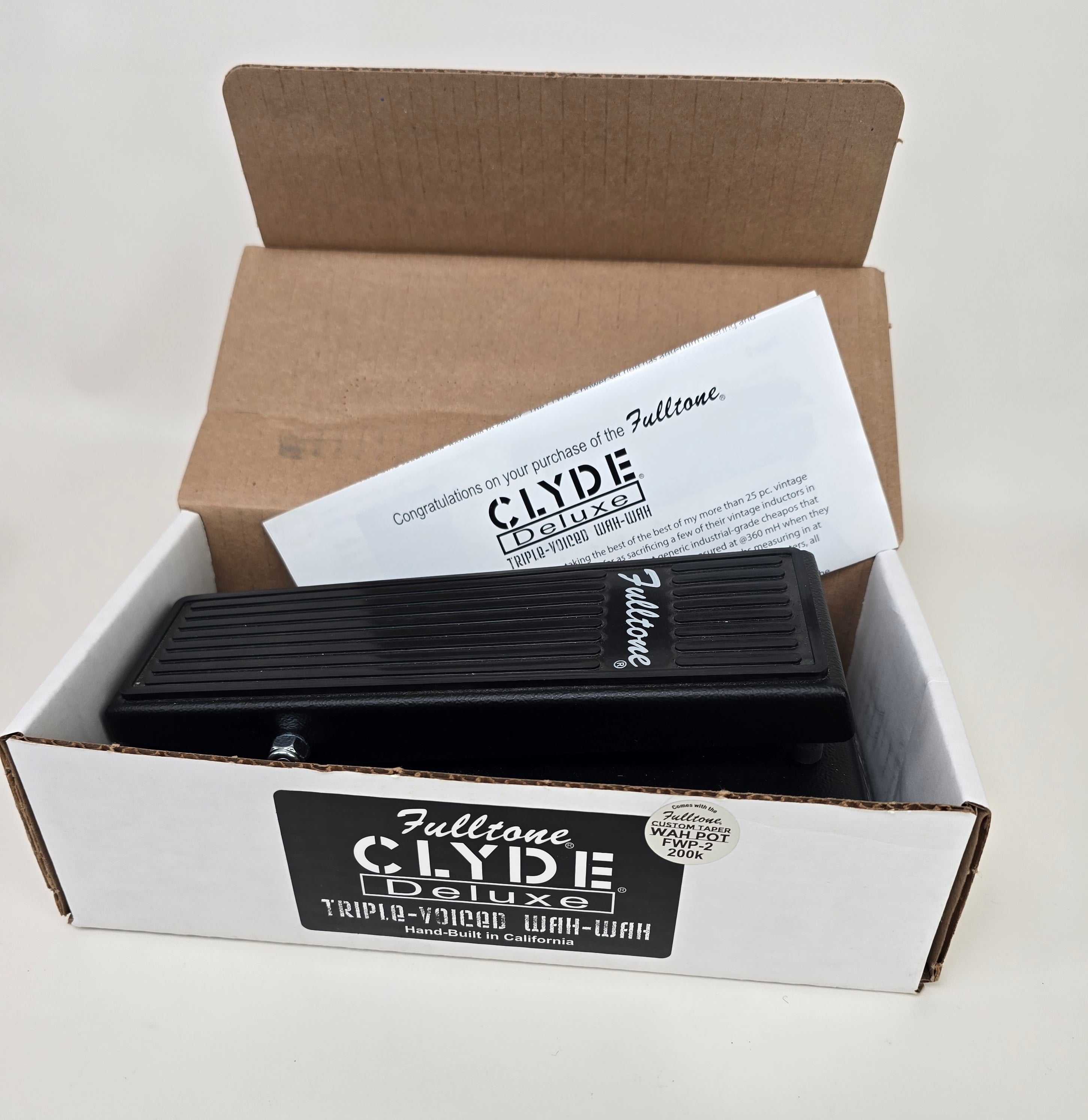 Fulltone Clyde Deluxe Triple-Voiced Wah-Wah