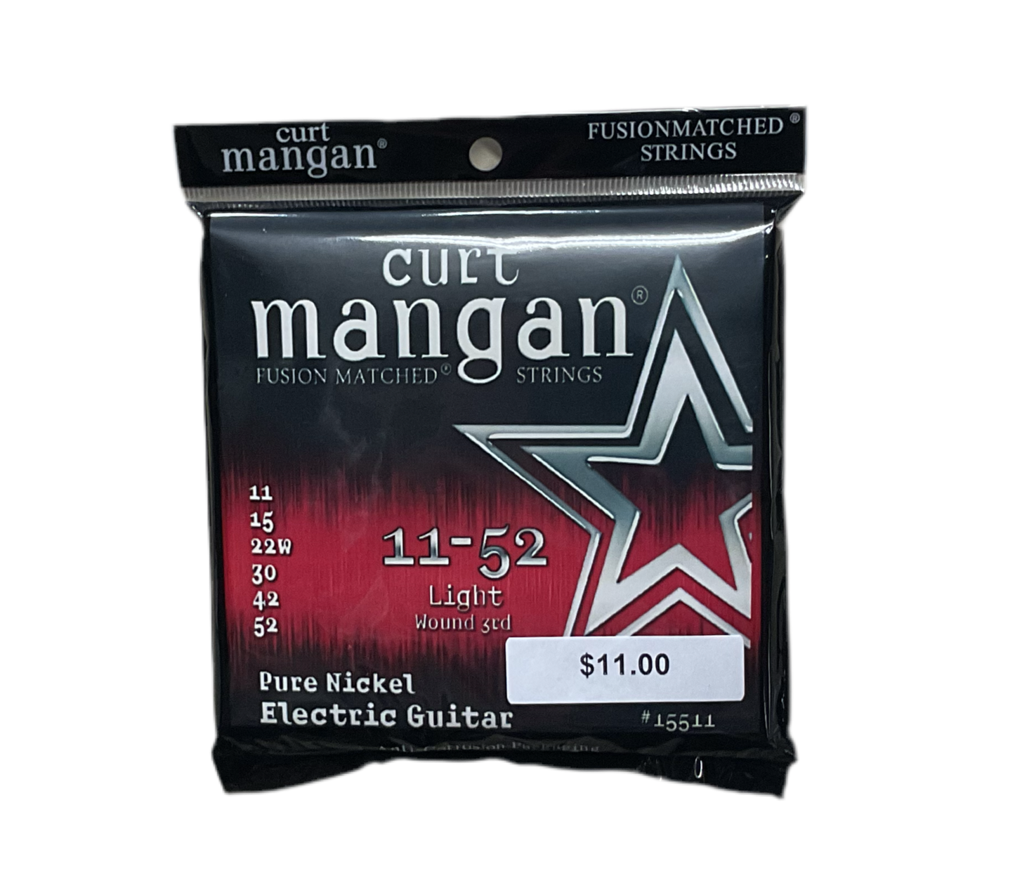 Curt Mangan Pure Nickel Electric Guitar Strings 11-52