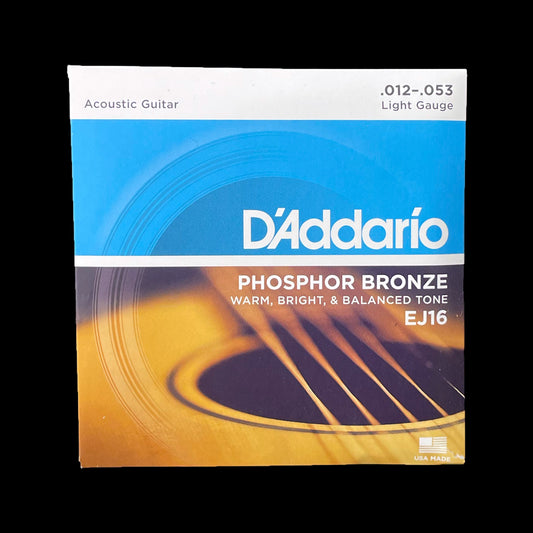 12-53 D'Addario EJ16 Light Acoustic Guitar Strings