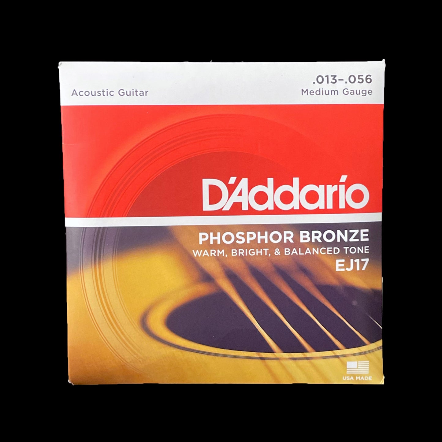 13-56 D'Addario EJ17 Medium Acoustic Guitar Strings