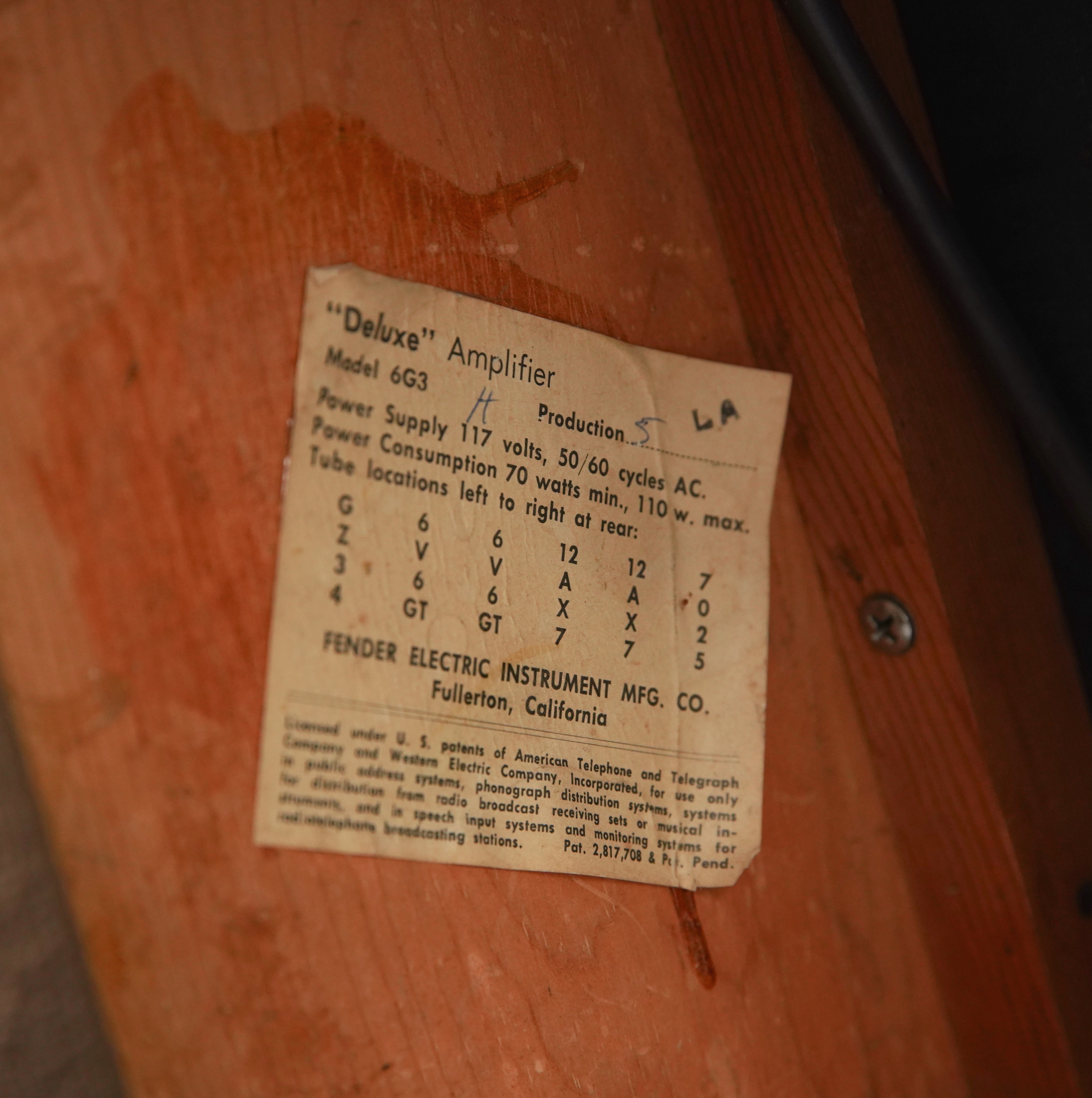 Fender Deluxe Amp #D001249