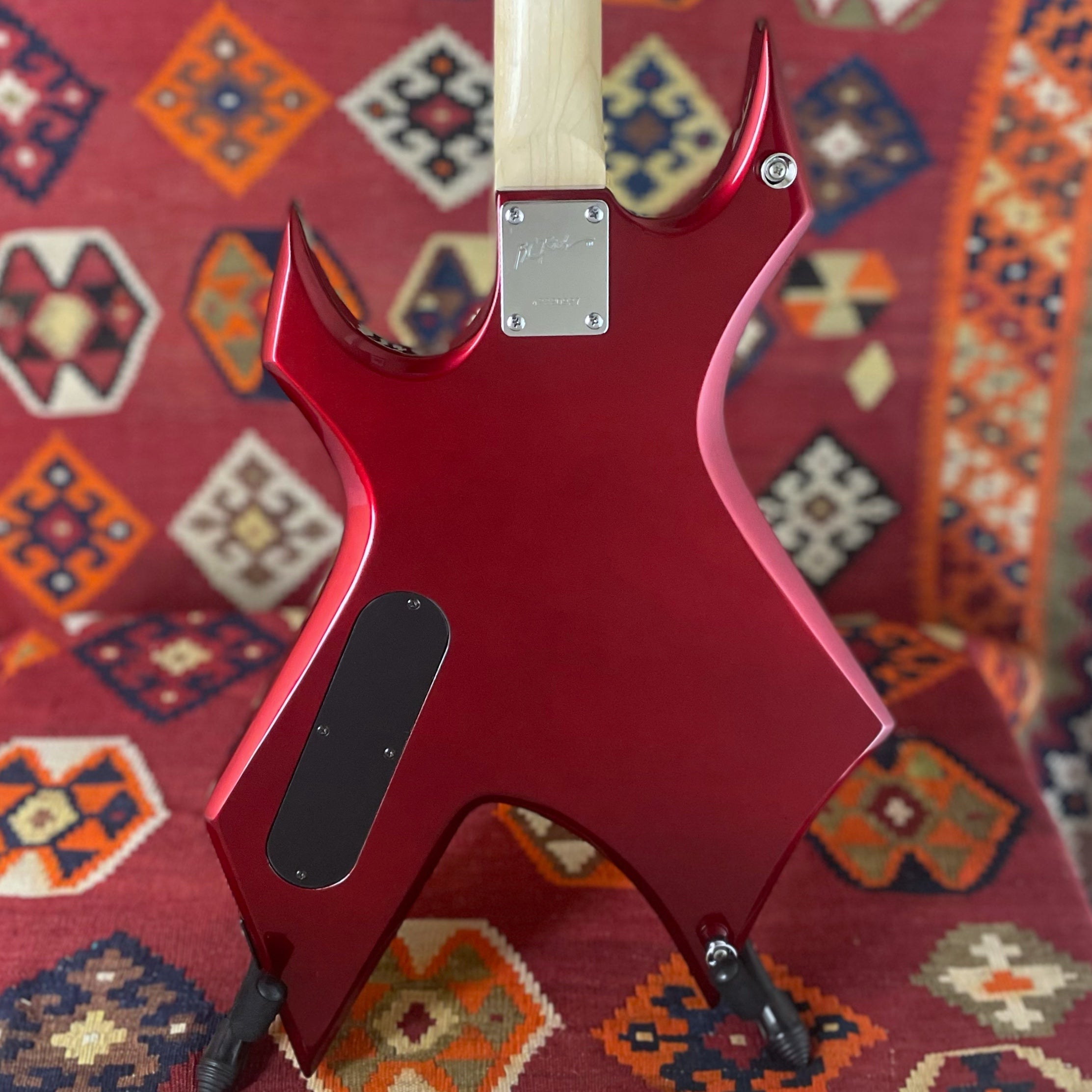 B.C. Rich Bronze Series Warlock - Red/White Flames