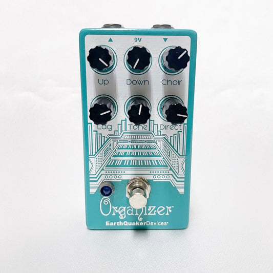 EarthQuaker Devices Organizer Polyphonic Organ Emulator V2 2017 - Present - Teal / White Print (Used)