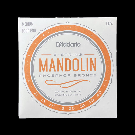 11-40 D'Addario EJ74 Medium Mandolin Strings