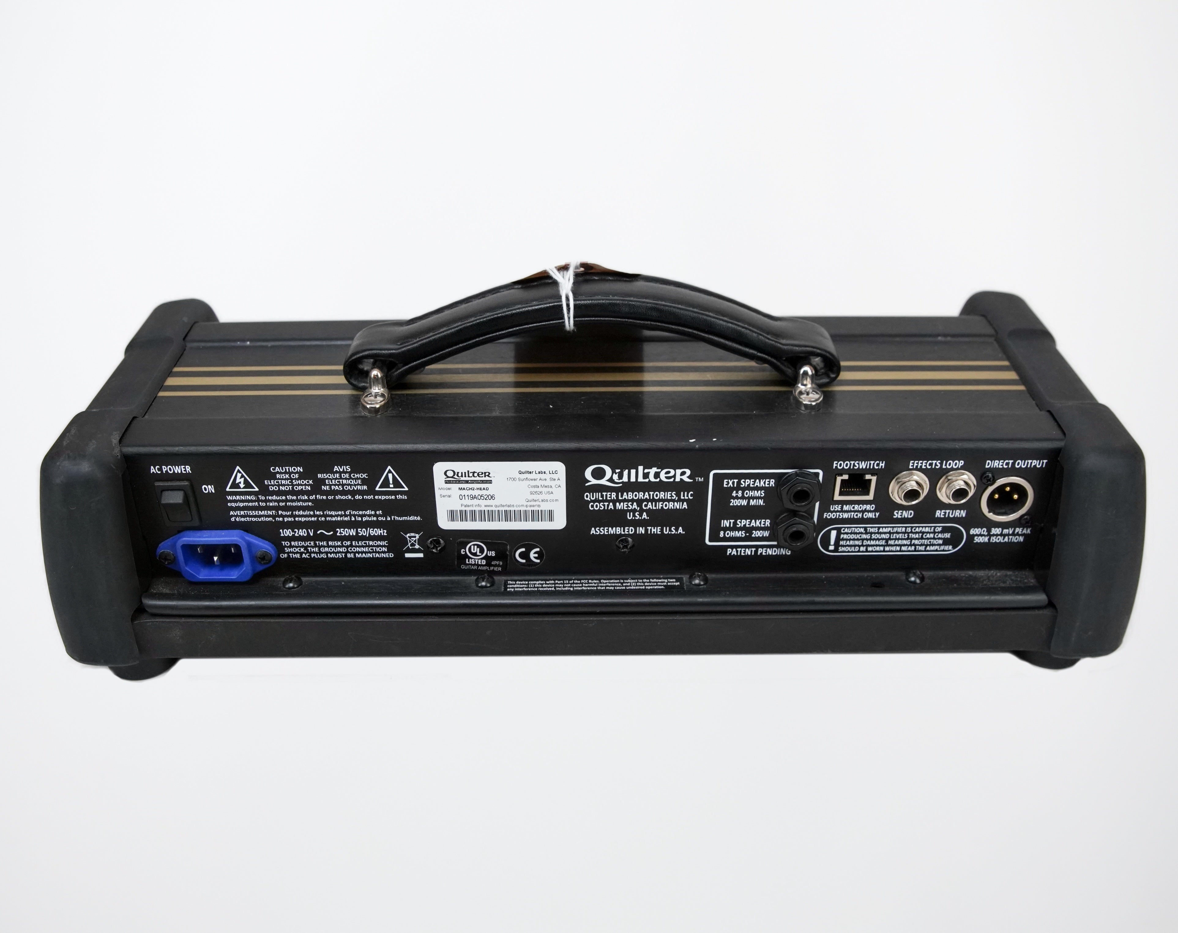 Quilter MicroPro Mach 2 Head, IEC Power Cable, 3 Position Foot Controller