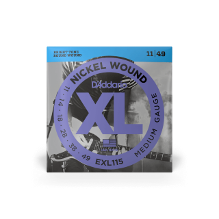 11-49 Medium Electric Guitar Strings EXL115