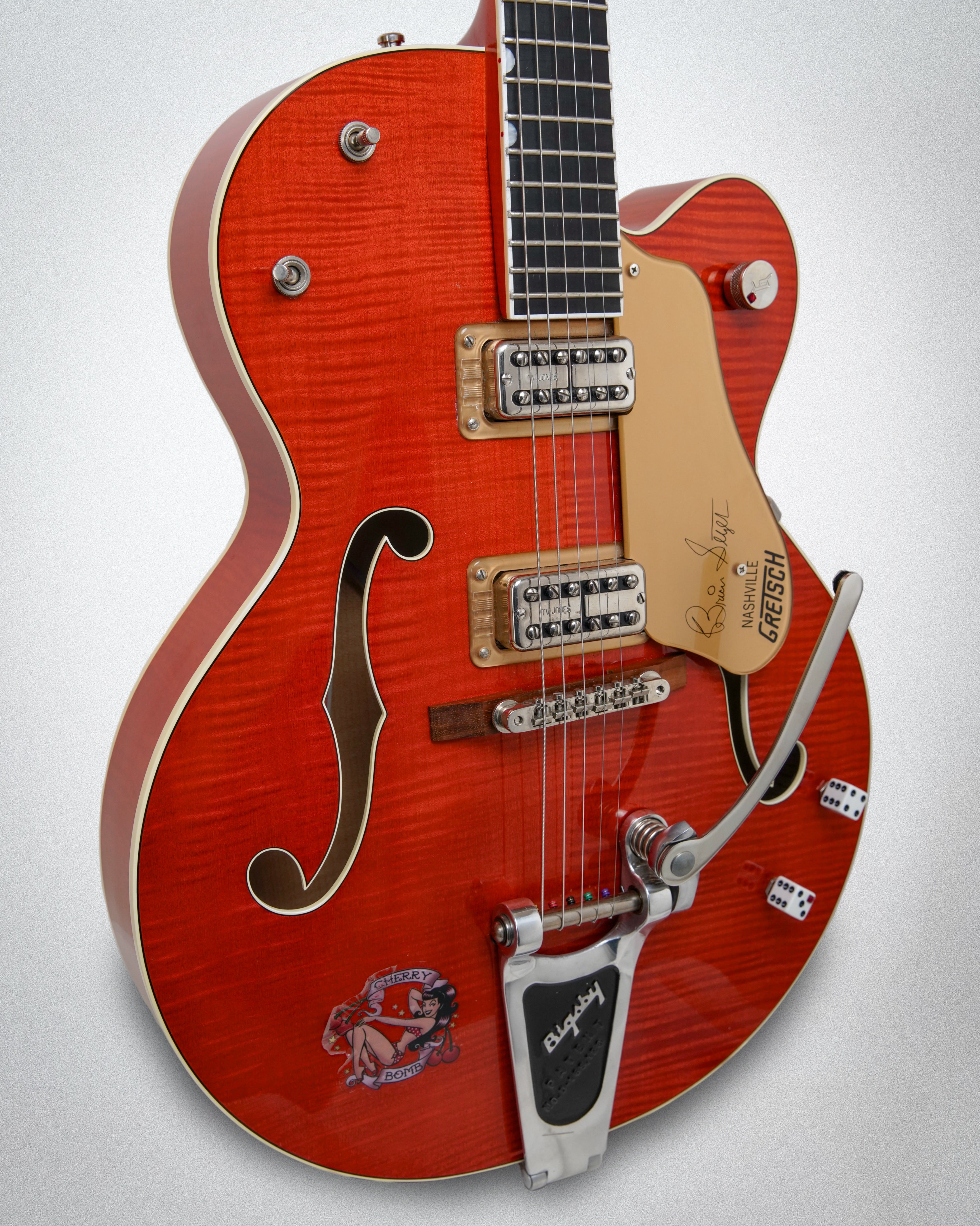 Gretsch Brian Setzer G6120 SSL, Flame Maple top, back, and sides (#81077686)
