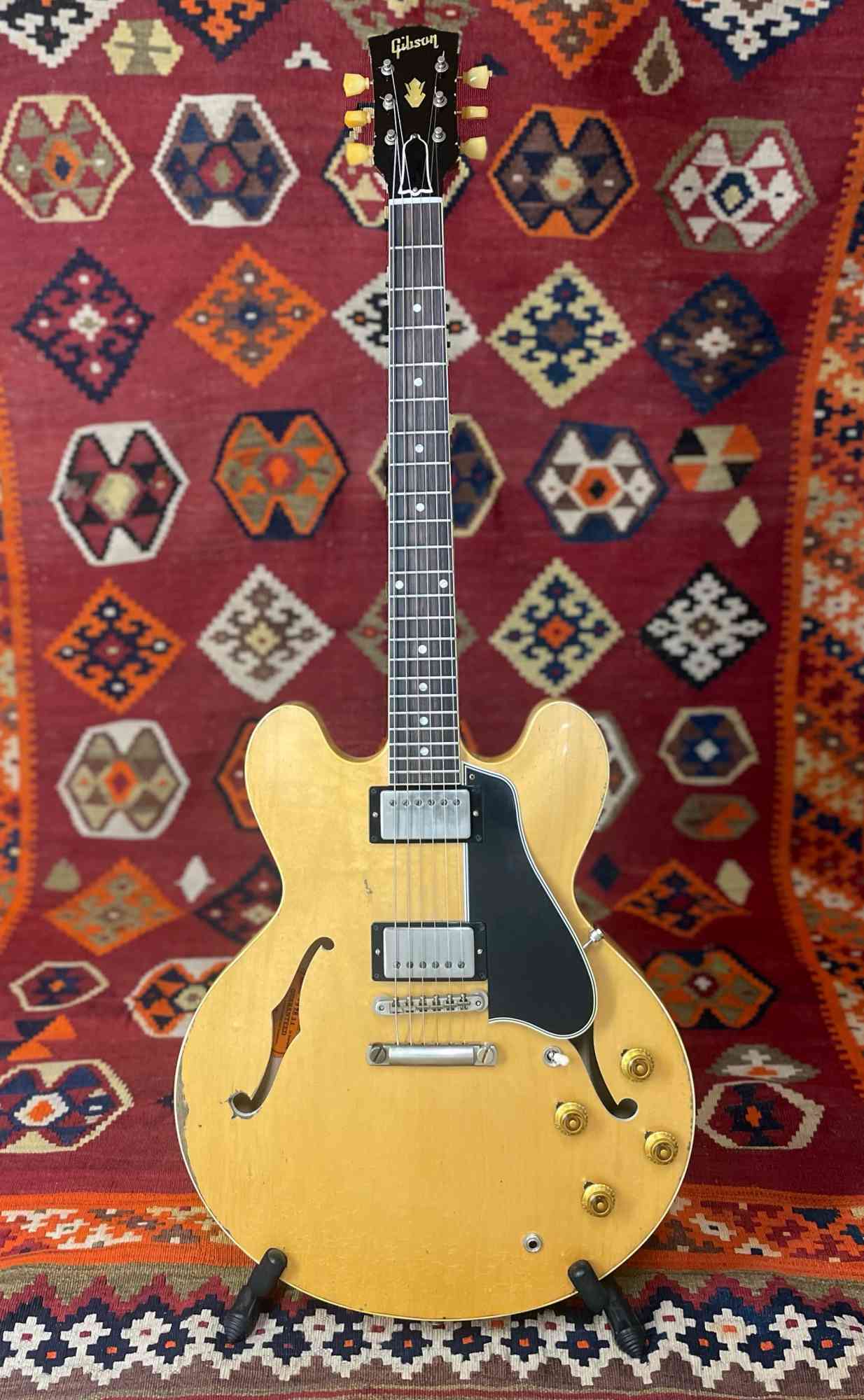 Gibson Custom Shop Murphy Lab '59 ES-335 Reissue Ultra Heavy Aged 2022 Blonde. Click to enlarge